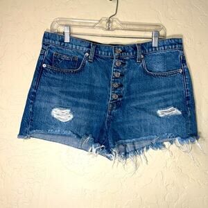7FAMK Monroe cut off short Jean shorts